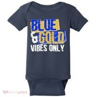 Blue & Gold Vibes Only Baby Bodysuit thumb 0