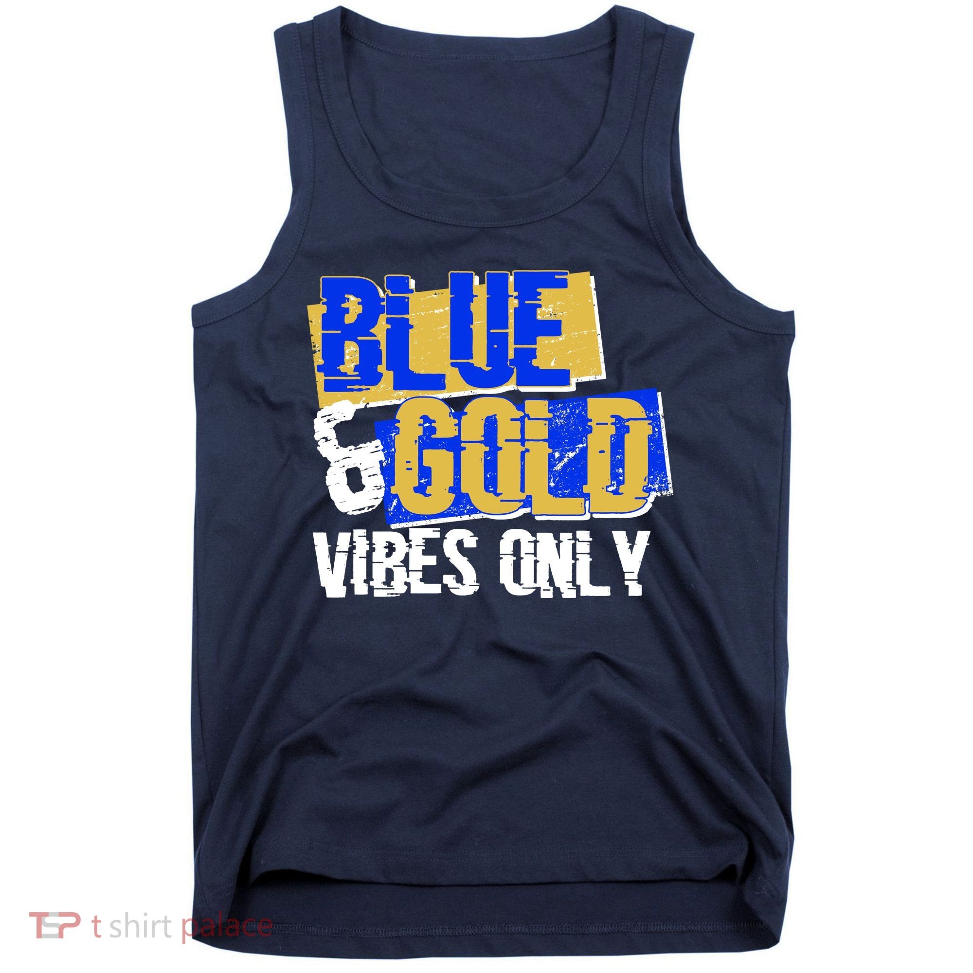 Blue & Gold Vibes Only Tank Top