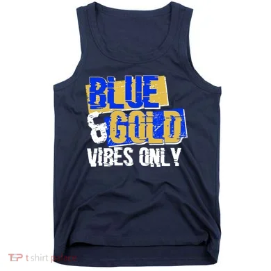 Blue & Gold Vibes Only Tank Top