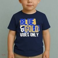 Blue & Gold Vibes Only Toddler T-Shirt thumb 2