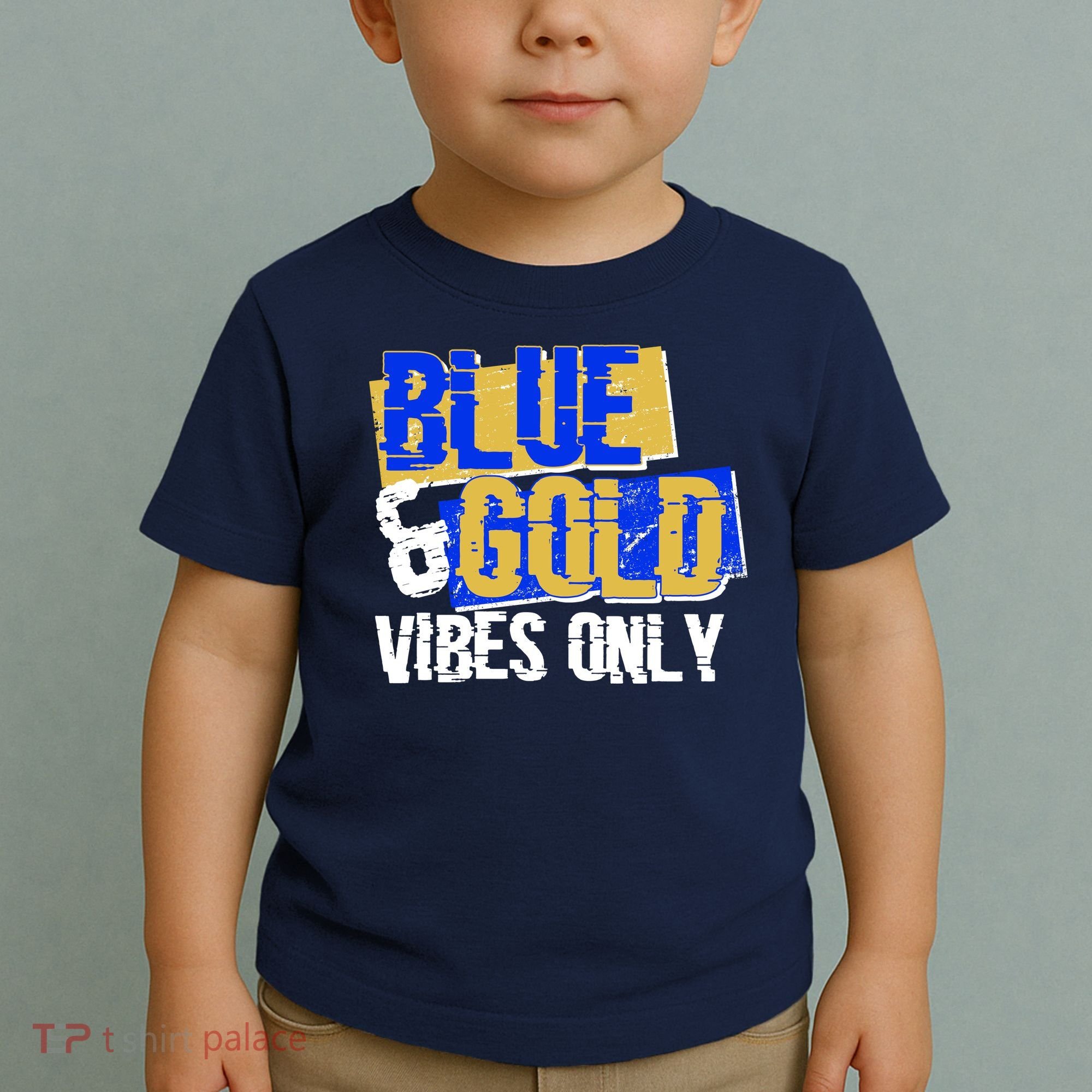 Blue & Gold Vibes Only Toddler T-Shirt