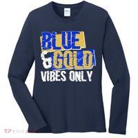 Blue & Gold Vibes Only Women's Long Sleeve Shirt thumb 0