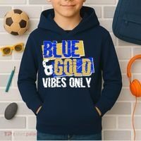 Blue & Gold Vibes Only Kids Hoodie thumb 2