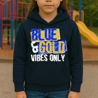 Blue & Gold Vibes Only Kids Hoodie thumb 3