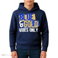 Blue & Gold Vibes Only Kids Hoodie thumb 4
