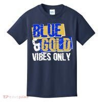 Blue & Gold Vibes Only Kids T-Shirt thumb 0