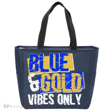 Blue & Gold Vibes Only Tote Bag