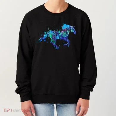 Blue Horse Running Women's Sweatshirt