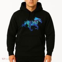 Blue Horse Running Hoodie thumb 2
