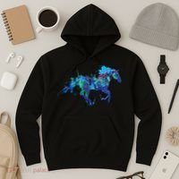 Blue Horse Running Hoodie thumb 3