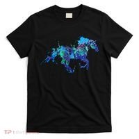 Blue Horse Running T-Shirt thumb 0