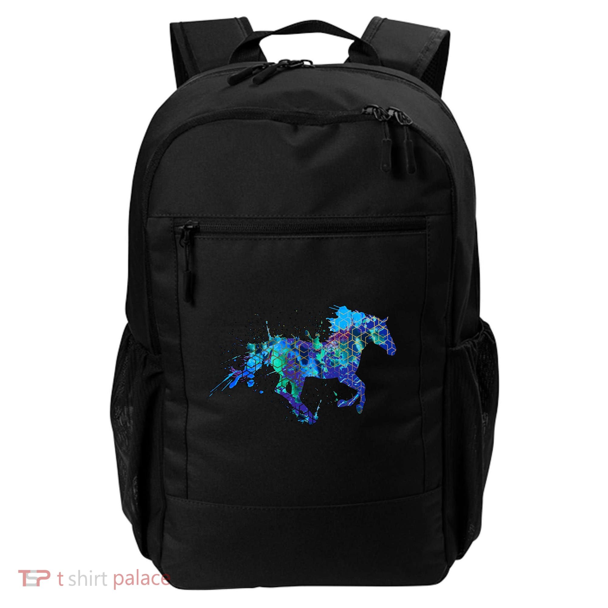 Blue Horse Running Backpack