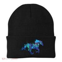 Blue Horse Running Beanie thumb 0