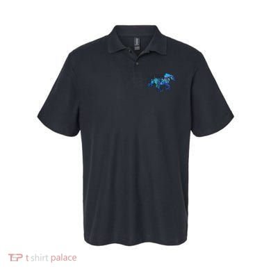 Blue Horse Running Polo