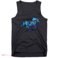 Blue Horse Running Tank Top thumb 0