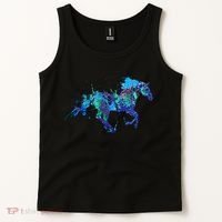 Blue Horse Running Tank Top thumb 2