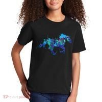 Blue Horse Running Kids T-Shirt thumb 2