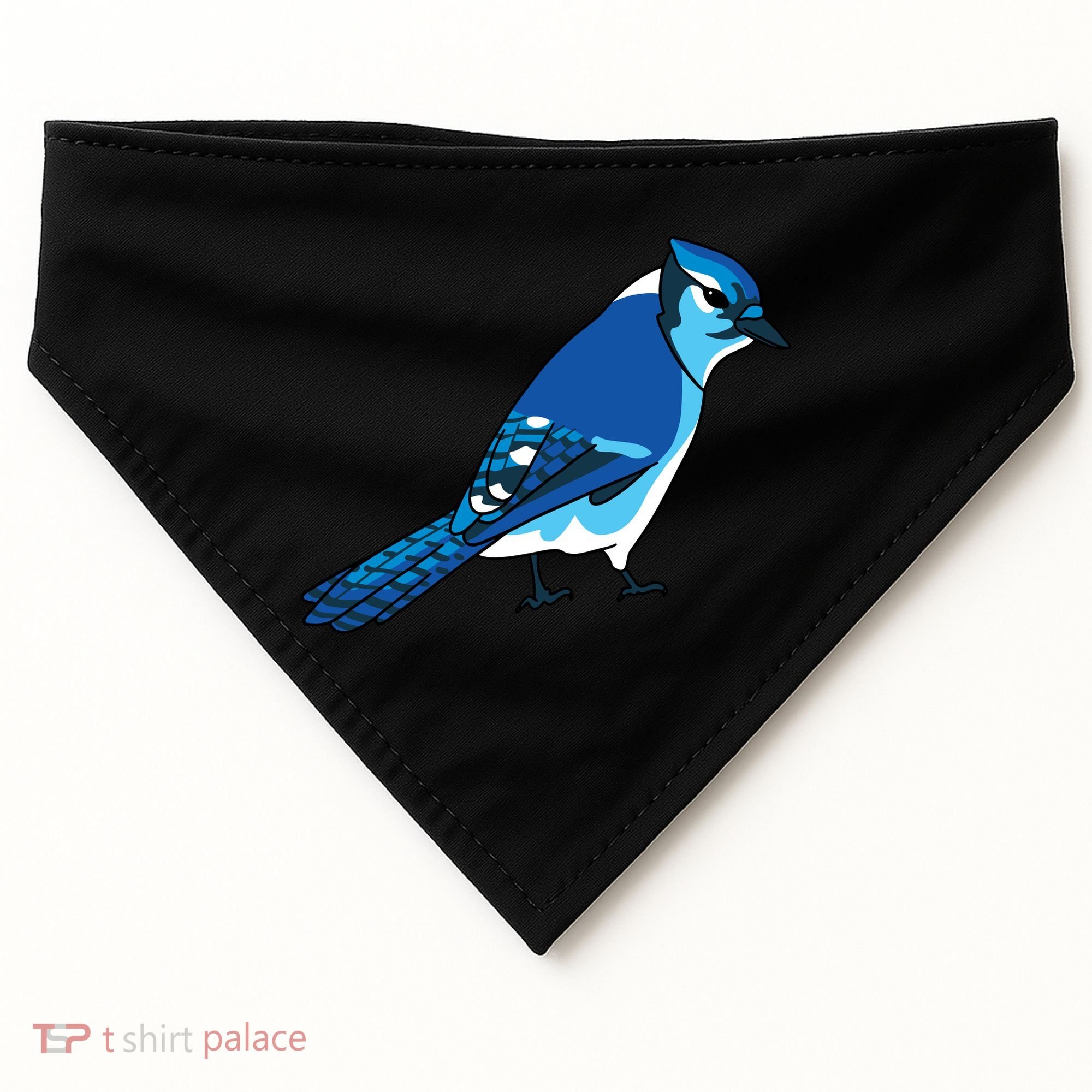 Blue Jay Bird USA-Made Doggie Bandana
