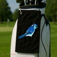 Blue Jay Bird Golf Towel thumb 2