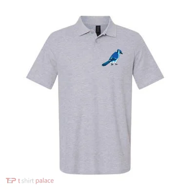 Blue Jay Bird Polo