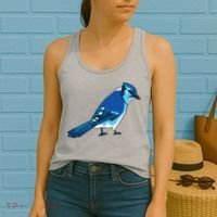 Blue Jay Bird Women's Tank Top thumb 2
