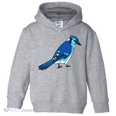 Blue Jay Bird Toddler Hoodie