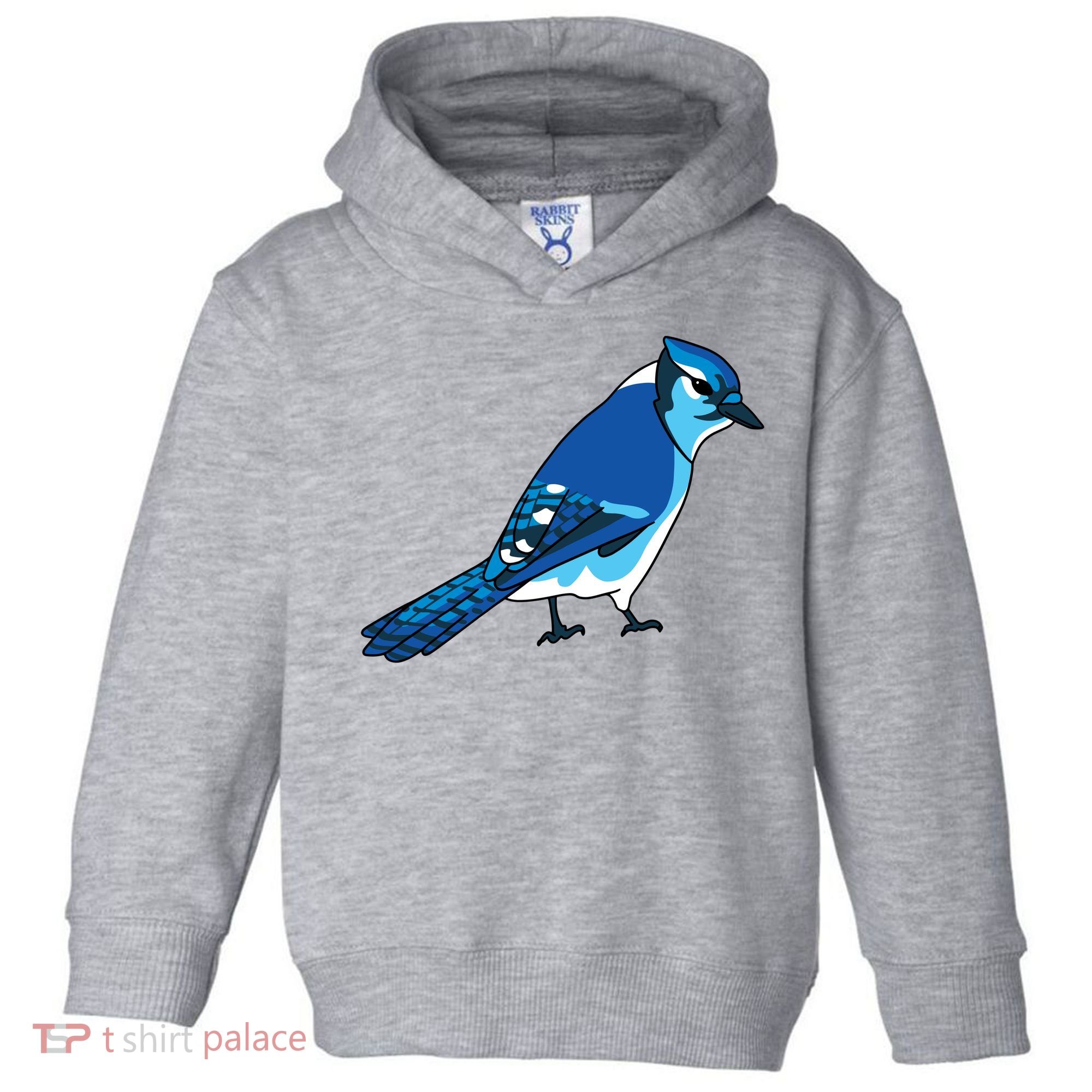 Blue Jay Bird Toddler Hoodie
