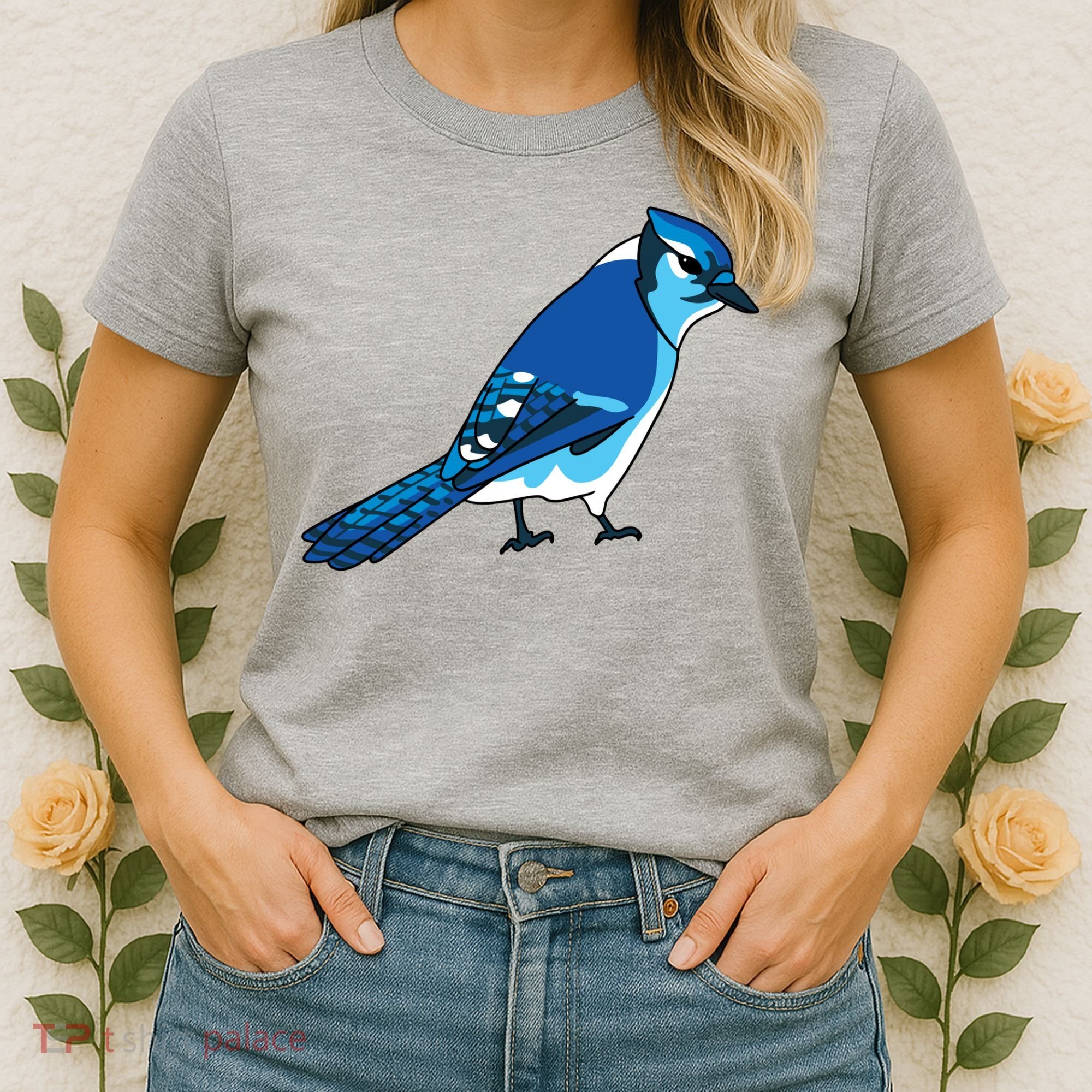 Blue Jay Bird Women's T-Shirt