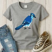 Blue Jay Bird Women's T-Shirt thumb 3
