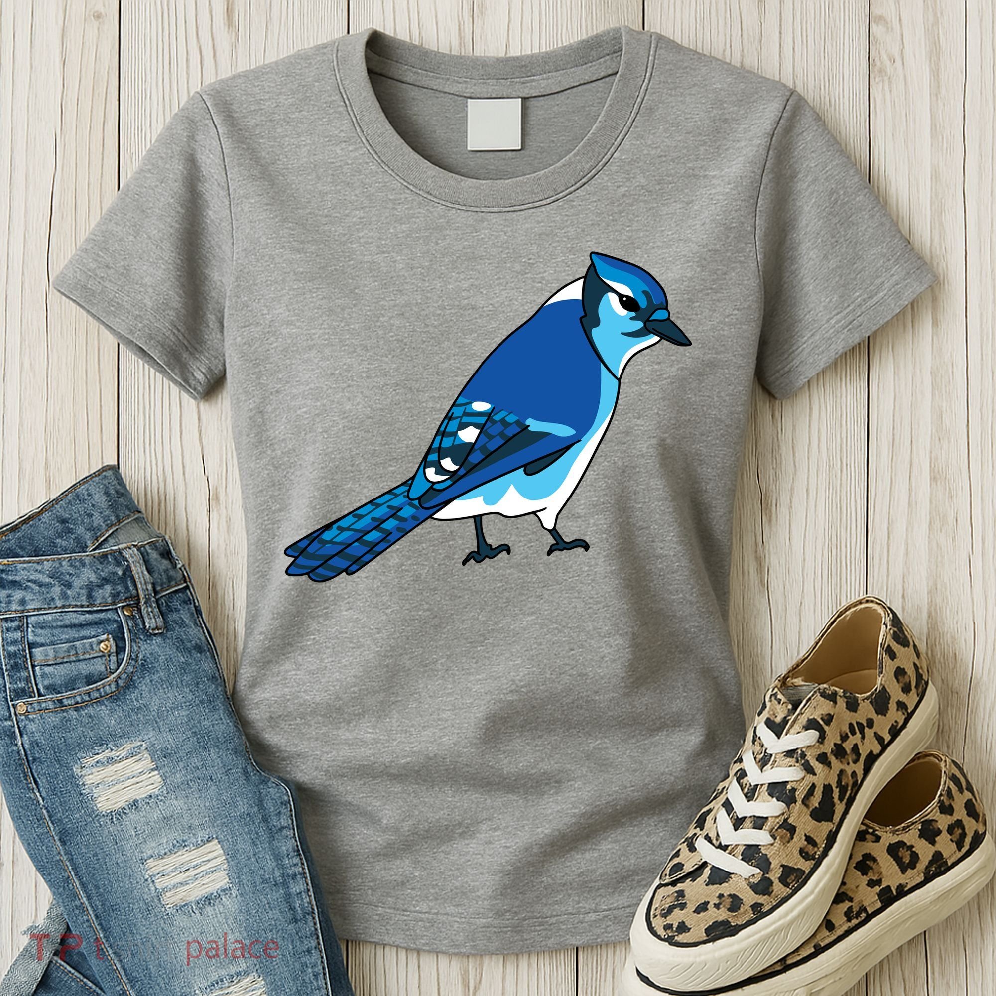 Blue Jay Bird Women's T-Shirt