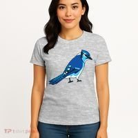 Blue Jay Bird Women's T-Shirt thumb 4