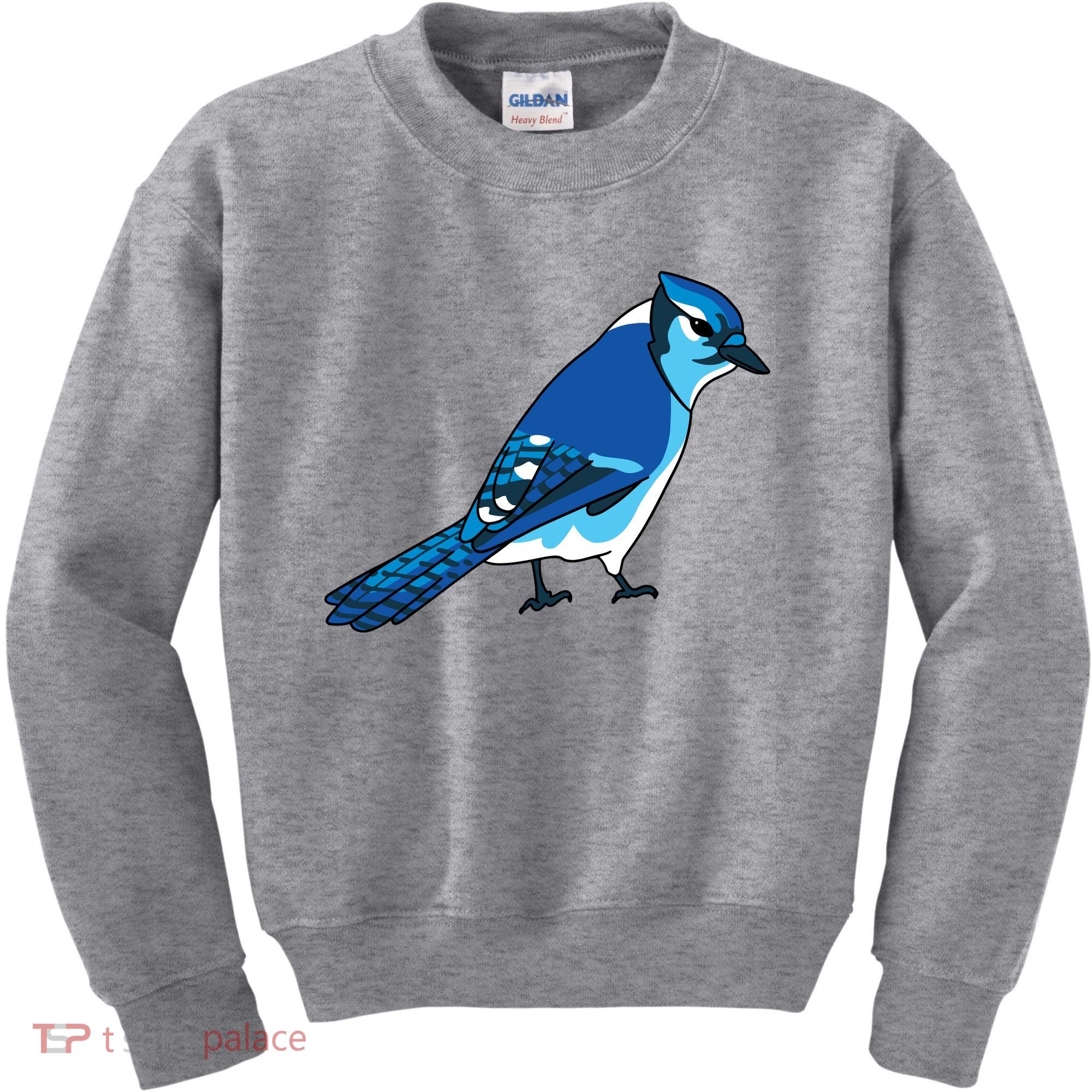 Blue Jay Bird Kids Sweatshirt