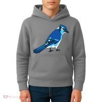 Blue Jay Bird Kids Hoodie thumb 4