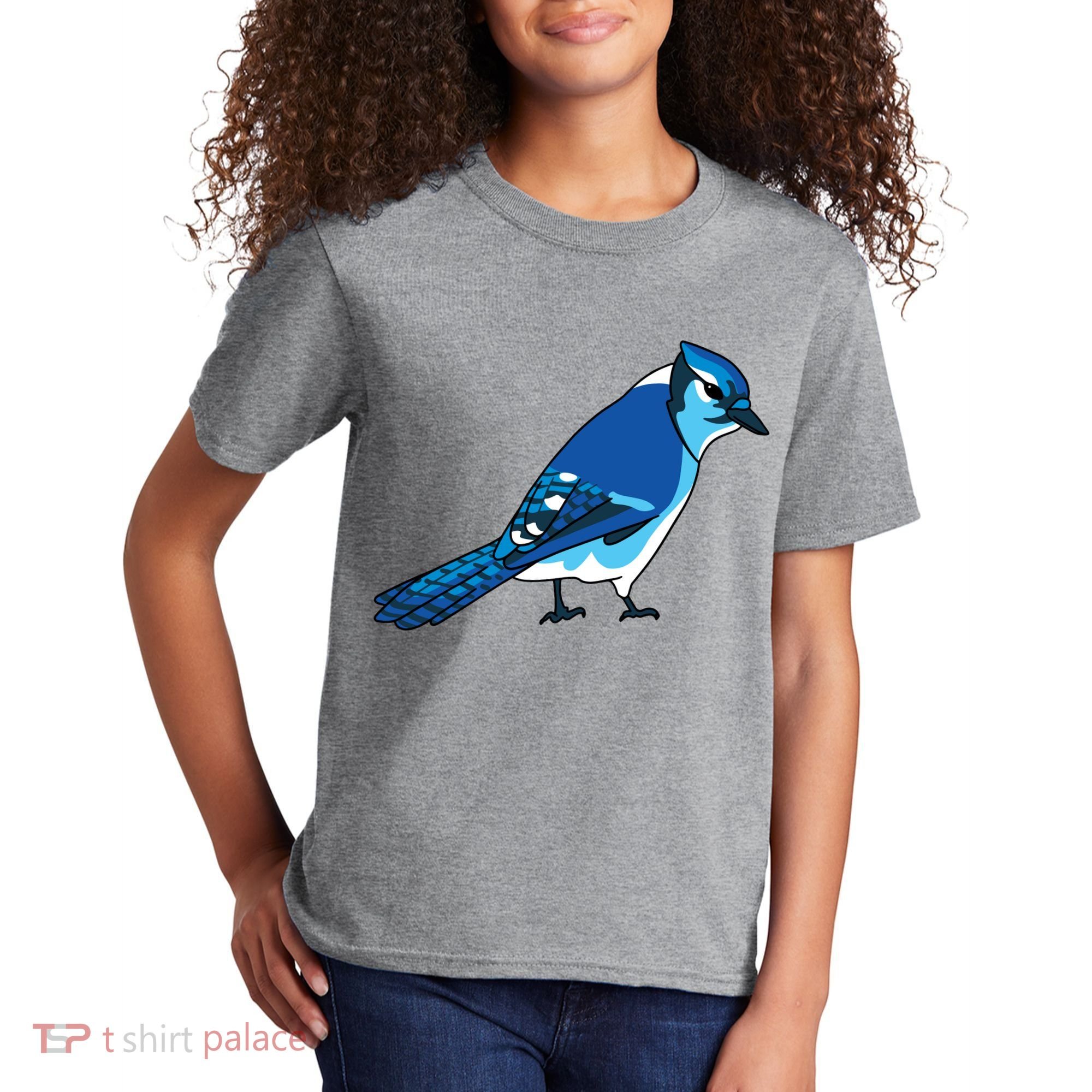 Blue Jay Bird Kids T-Shirt