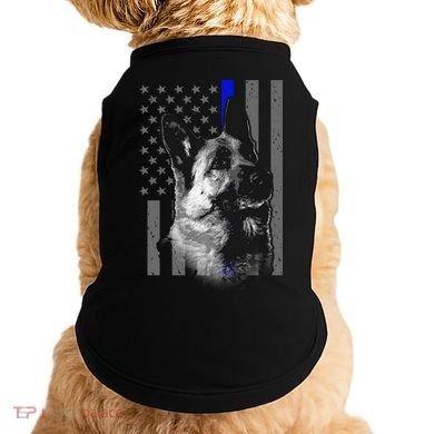 Blue Lives K9 American Thin Line Flag Doggie Tank