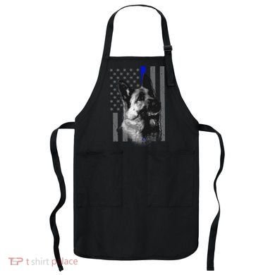 Blue Lives K9 American Thin Line Flag Apron