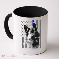 Blue Lives K9 American Thin Line Flag Coffee Mug thumb 0