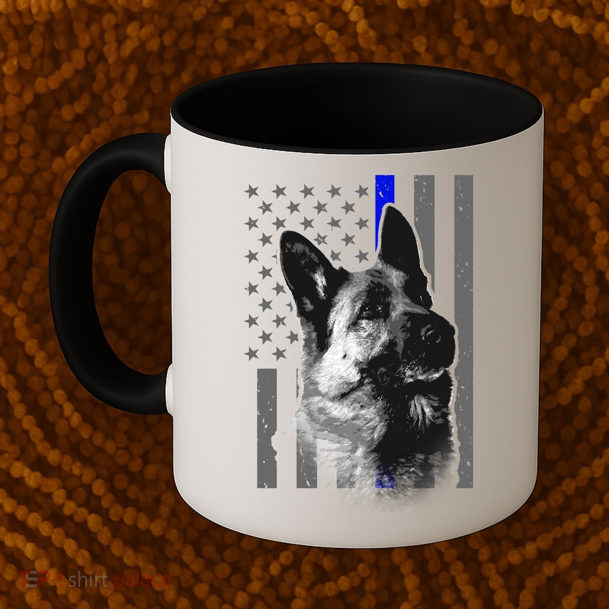 Blue Lives K9 American Thin Line Flag Coffee Mug
