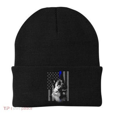 Blue Lives K9 American Thin Line Flag Beanie