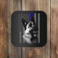 Blue Lives K9 American Thin Line Flag Coaster thumb 0