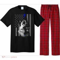 Blue Lives K9 American Thin Line Flag Pajama Set thumb 0