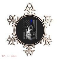 Blue Lives K9 American Thin Line Flag Ornament thumb 0