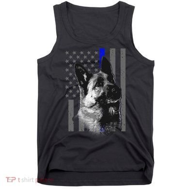 Blue Lives K9 American Thin Line Flag Tank Top