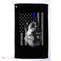 Blue Lives K9 American Thin Line Flag Golf Towel thumb 0