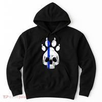 Blue Lives K9 Blue Thin Line Paw Hoodie thumb 0