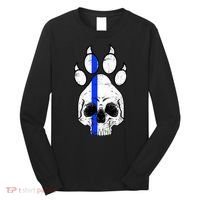 Blue Lives K9 Blue Thin Line Paw Long Sleeve Shirt thumb 0