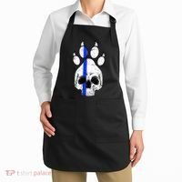 Blue Lives K9 Blue Thin Line Paw Apron thumb 2