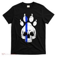 Blue Lives K9 Blue Thin Line Paw T-Shirt thumb 0