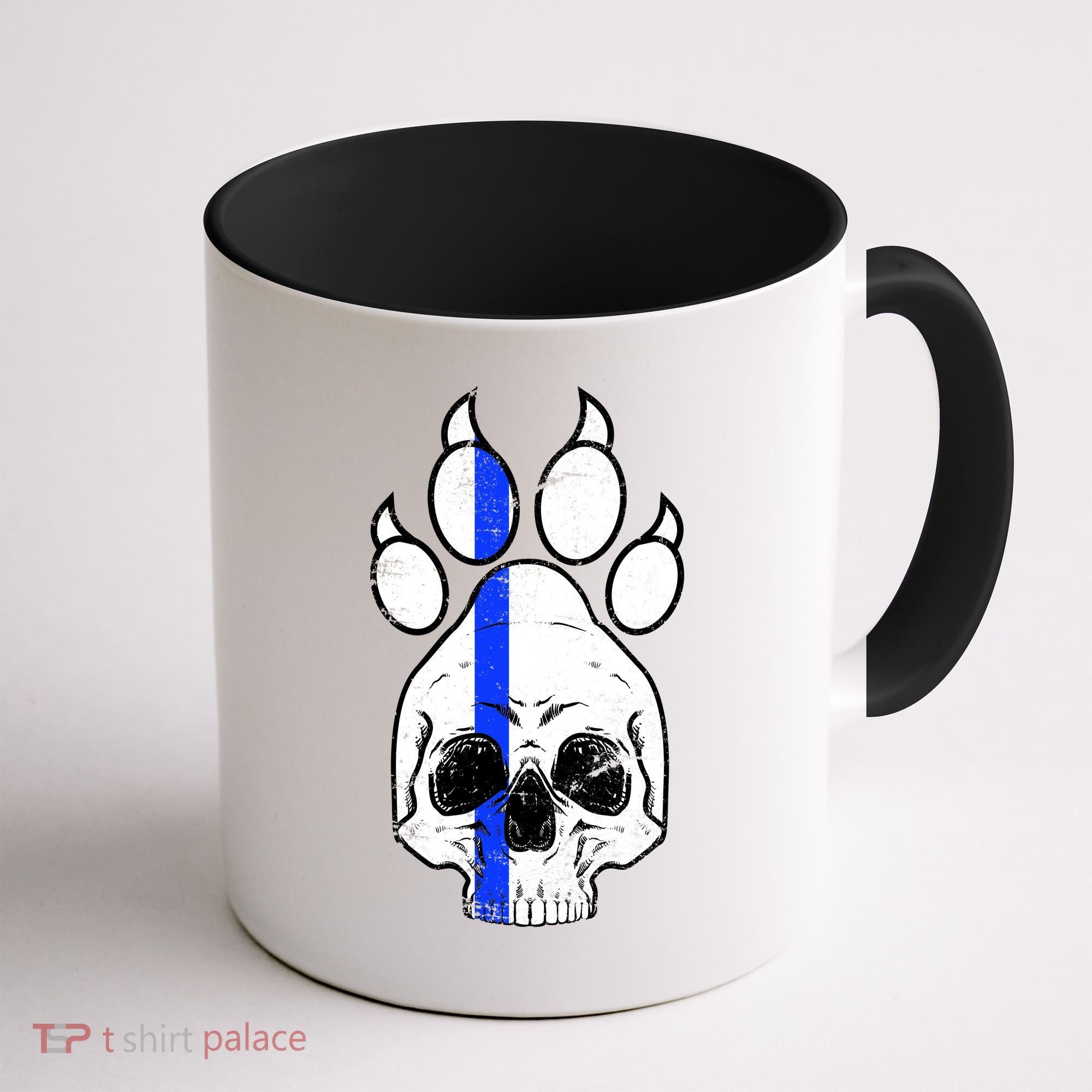 Blue Lives K9 Blue Thin Line Paw Coffee Mug