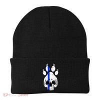 Blue Lives K9 Blue Thin Line Paw Beanie thumb 0